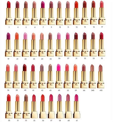 ysl matte finish lipstick|ysl lipstick color chart.